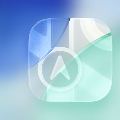 iOS 26 Maps Glass